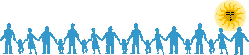 Viele Leute mit Kindern